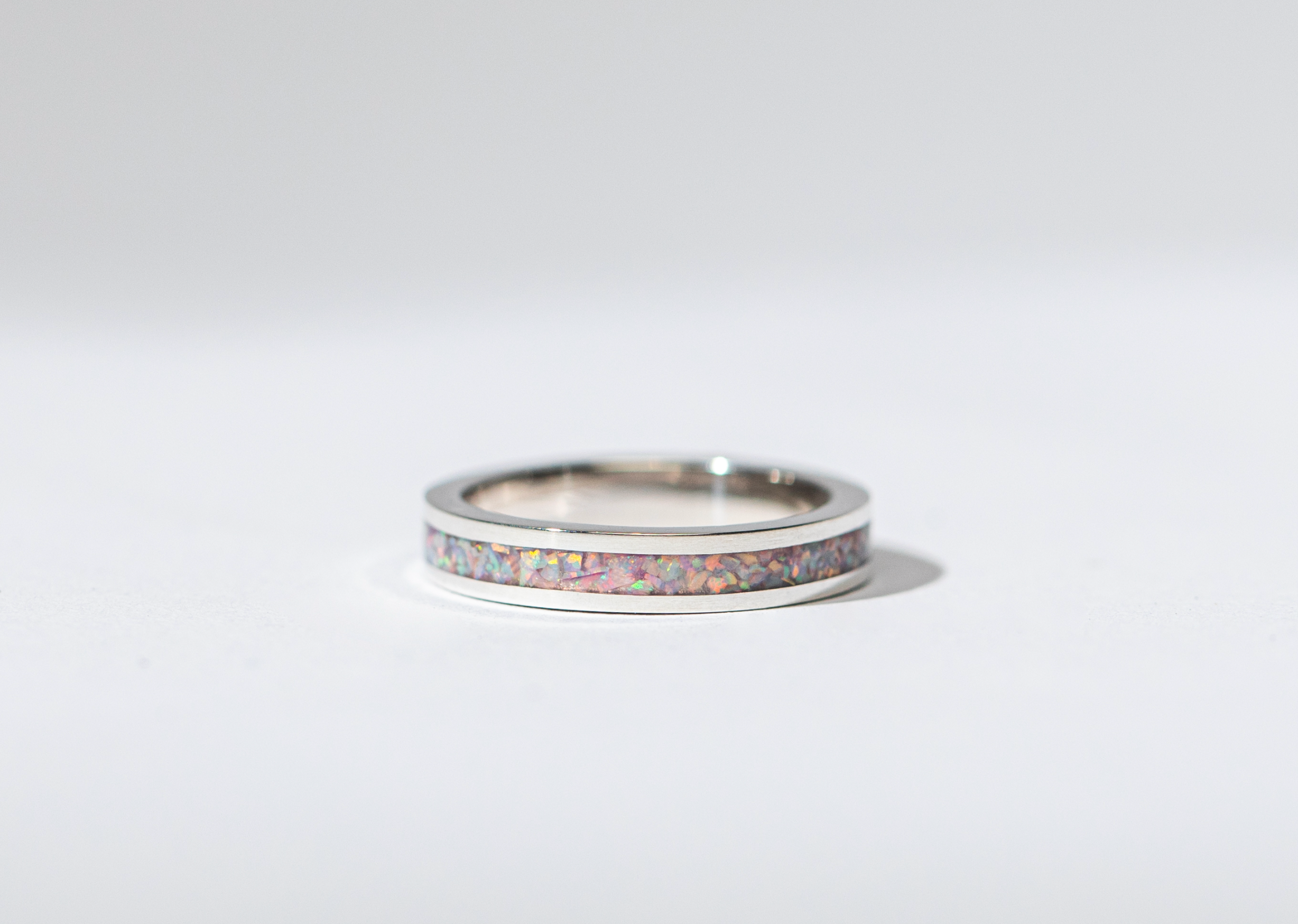 Vintage style Ruby and Opal Ring in 14ct Yellow Gold